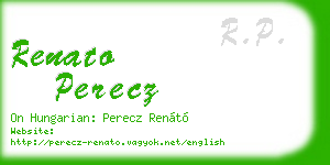 renato perecz business card